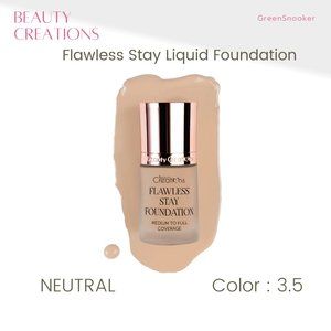 BEAUTY CREATIONS, Flawless Stay Liquid Foundation, Color,  # 3.5